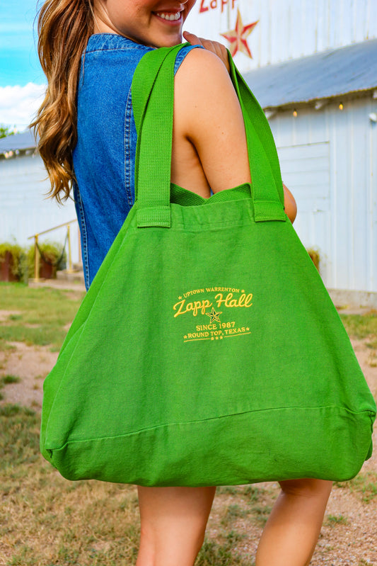 Zapp Hall Oversized Denim Embroidery Tote