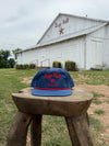 Zapp Hall Grandpa Hat - Red on Blue