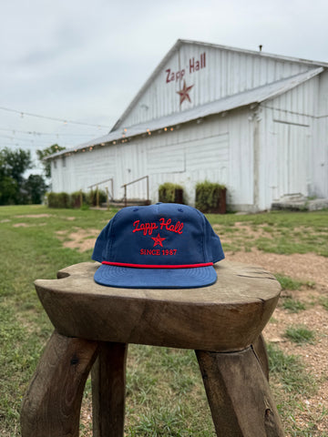 Zapp Hall Grandpa Hat - Red on Blue