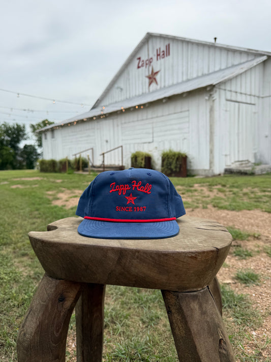 Zapp Hall Grandpa Hat - Red on Blue
