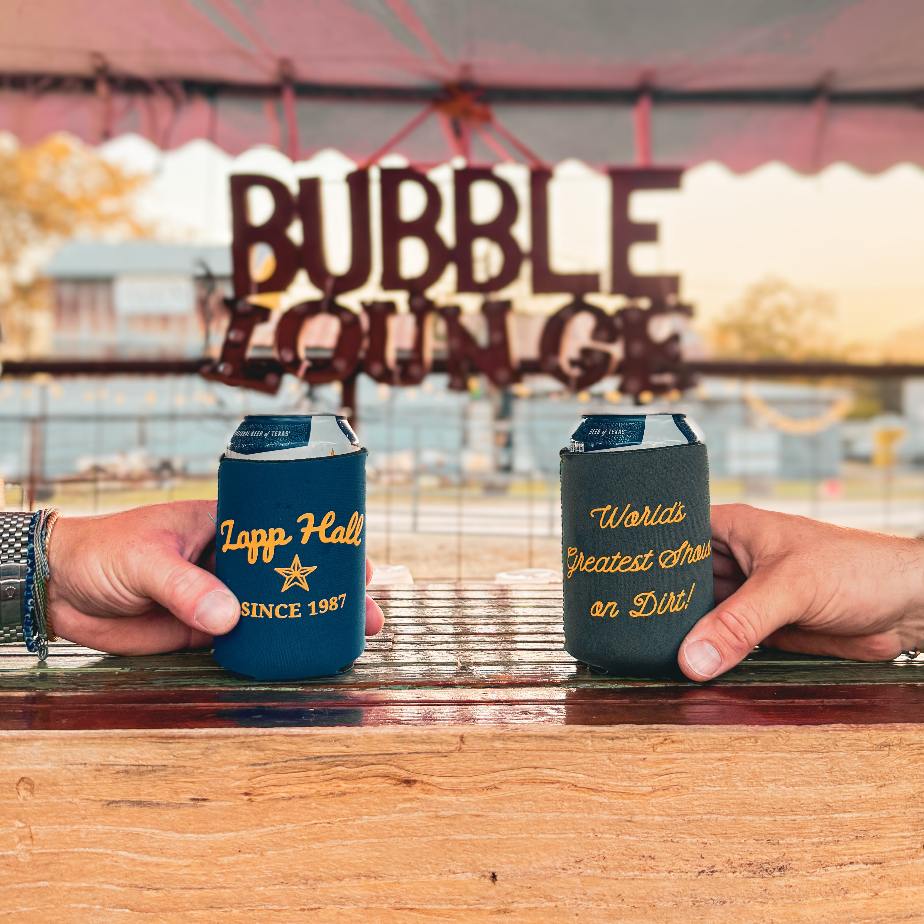 Zapp Hall Koozie | Zapp Hall Antique Show Merch | Warrenton, Texas